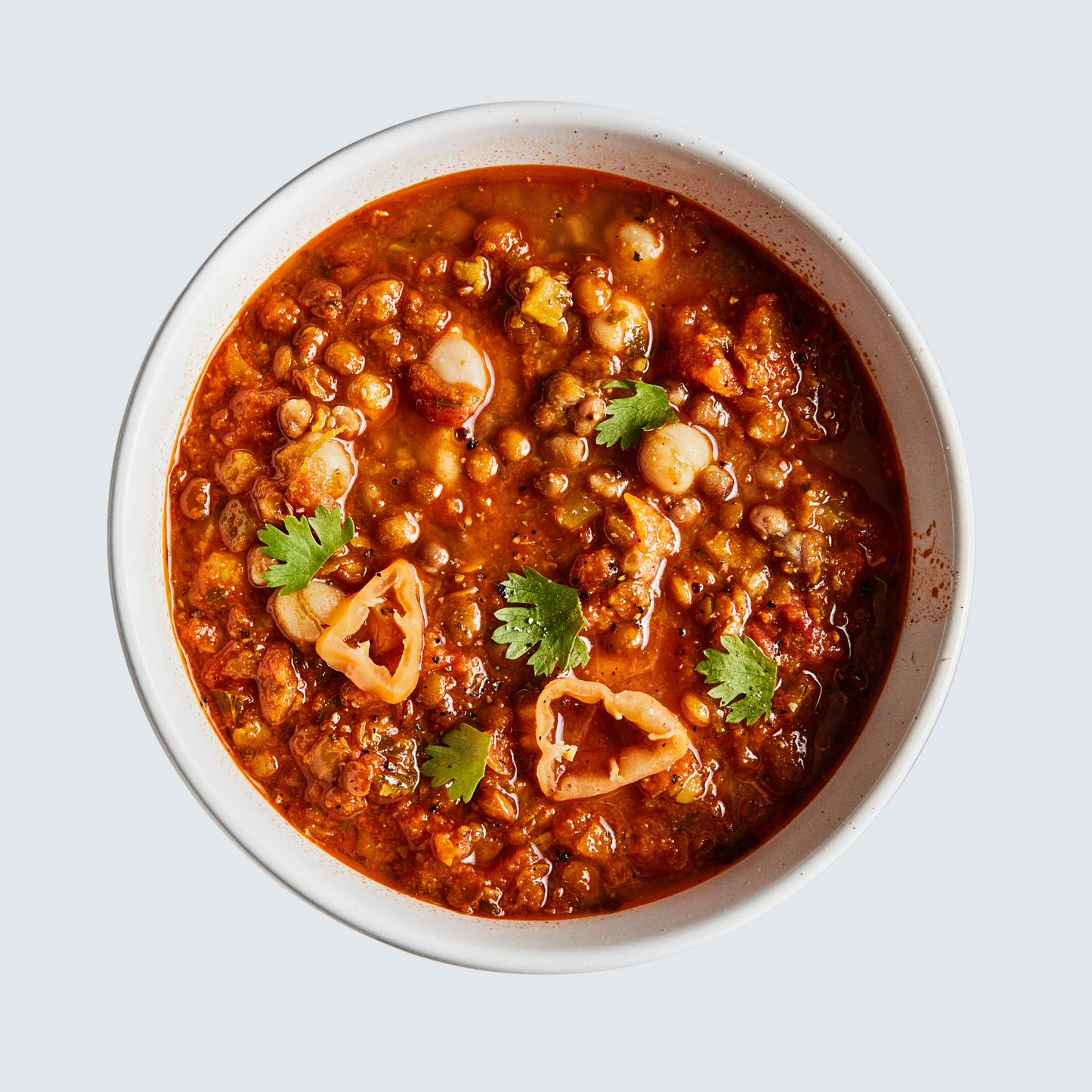 Spiced Lentil & Chickpea Stew Soup