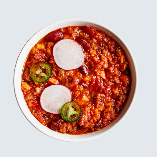 Tomato Quinoa Chili Soup