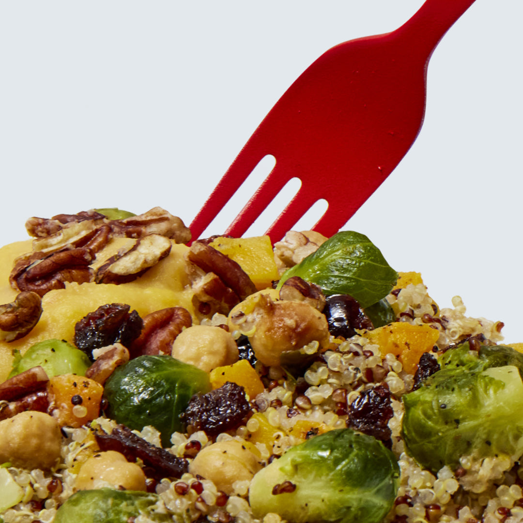 Roasted Brussels & Quinoa